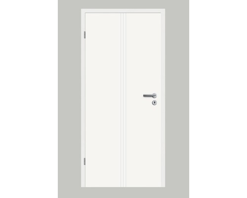 Porte intérieure Perla 11 Pertura laque blanche (semblable à RAL 9010) 86,0x198,5 cm gauche