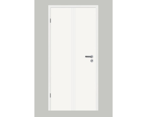 Porte intérieure Pertura Perla 11 laque blanche (semblable à RAL 9010) 73,5x211,0 cm gauche