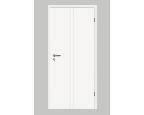 Porte intérieure Pertura Perla 11 laque blanche (semblable à RAL 9010) 73,5x211,0 cm droite