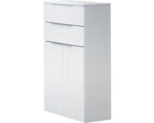 Armoire midi FACKELMANN Kara largeur 61 cm blanche, déjà montée