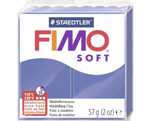 FIMO Soft Modelliermasse brillantblau 57 g Packung Fimo Soft Modelliermasse, 57 Gramm
