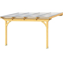 Holzcarport mit transparentem Dach