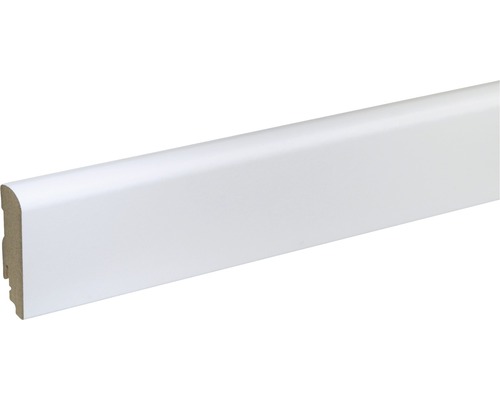 Plinthe FU088L MDF blanc laqué 19x70x2400 mm