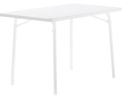 Table de jardin rabattable Sieger 115x70cm, blanche