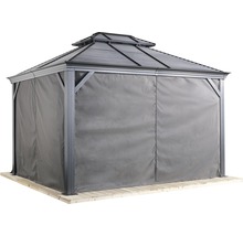 Pavillon avec rideaux pour l''extérieur