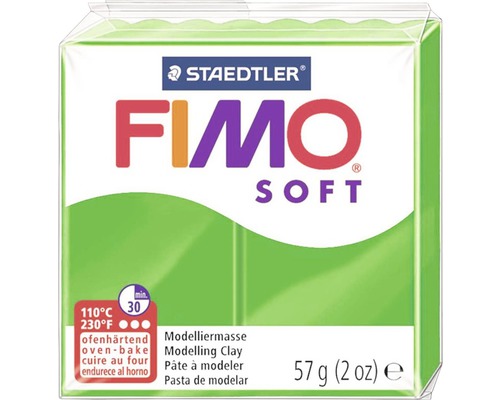 FIMO Soft Modelliermasse tropischgrün 57 g Staedtler Fimo Soft Modelliermasse, 57 Gramm, ofenhärtend