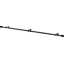 Gardinenstangen Set ausziehbar schwarz 100-200 cm Ø 13/16 mm-thumb-5