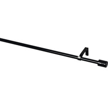 Gardinenstangen Set ausziehbar schwarz 100-200 cm Ø 13/16 mm-thumb-2