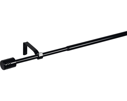 Tringle à rideaux en métal avec support et embout