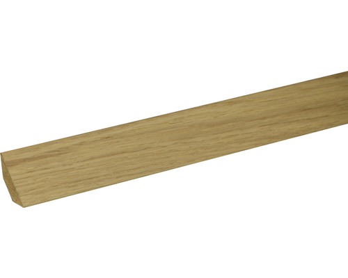 Plinthe S11 chêne laqué sans nœuds 27 x 27 x 2400 mm Baguette en bois de chêne