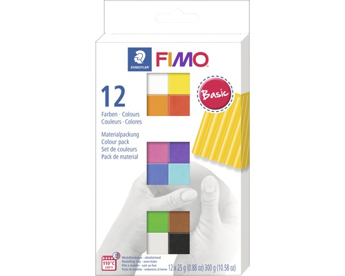 Modelliermasse Fimo Soft Colour Pack 12x 25 g HORNBACH Luxemburg