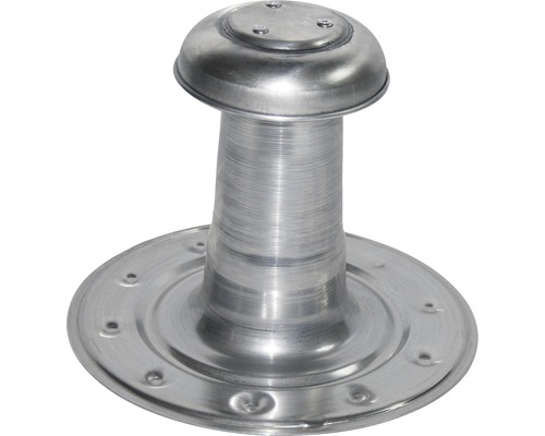 Aérateur pour toit plat en aluminium Quandt type A raccordement de tube DN 70 mm Évent de toit en métal