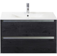 Waschtischunterschrank mit zwei Schubladen, Waschbecken und Armatur