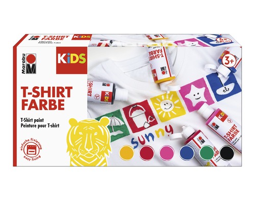 Peinture pour t-shirt Marabu KiDS 6x 80 ml