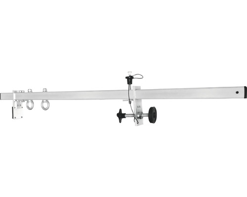 Tige d'ancrage pour porte en alu Kratos FA6001500 cadre de porte 60 - 125 cm Bras de support avec éléments de fixation