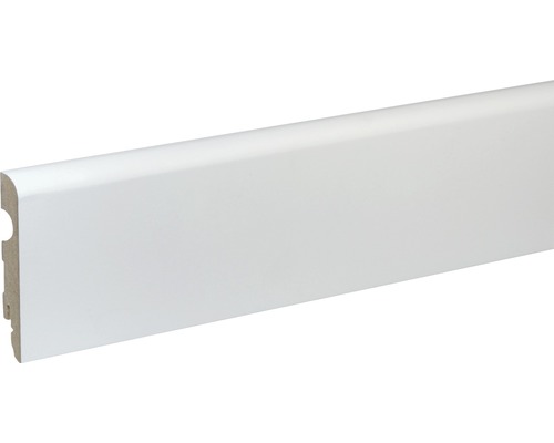 Sockelleiste FU91L MDF weiß lackiert 15 x 89 x 2400 mm Weisse Sockelleiste