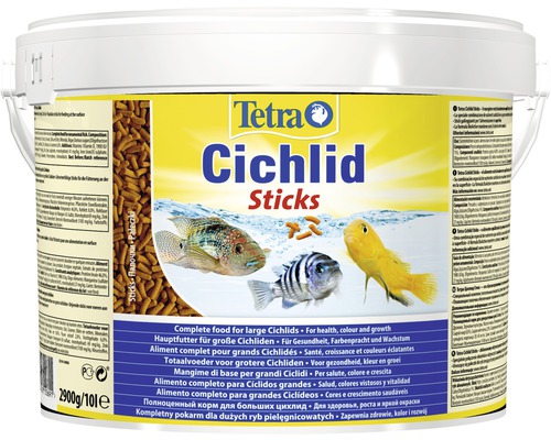 Tetra Cichlid Sticks Fischfutter für Cichliden im Eimer