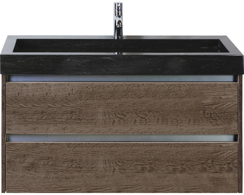 Einzelbadmöbel Sanox Dante BxHxT 101 x 58 x 45,5 cm Frontfarbe tabacco mit Waschtisch Naturstein schwarz 81706539 Einzelbadmöbel Sanox Dante BxHxT 101 x 58 x 45,5 cm Frontfarbe tabacco mit Waschtisch Naturstein schwarz 81706539