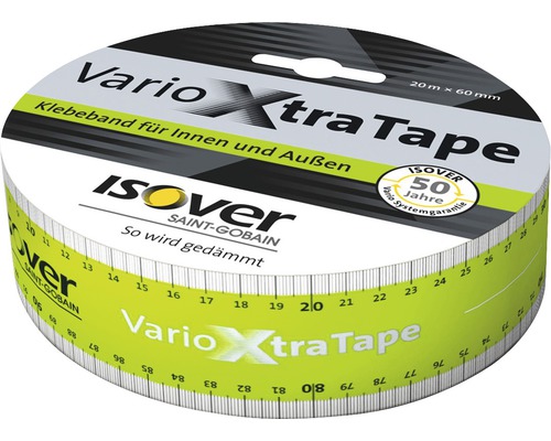 Ruban adhésif ultra-puissant ISOVER Vario® XtraTape pour l'intérieur et l'extérieur 20 m x 60 mm
