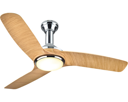 Deckenventilator mit drei Flügeln und integrierter Lampe