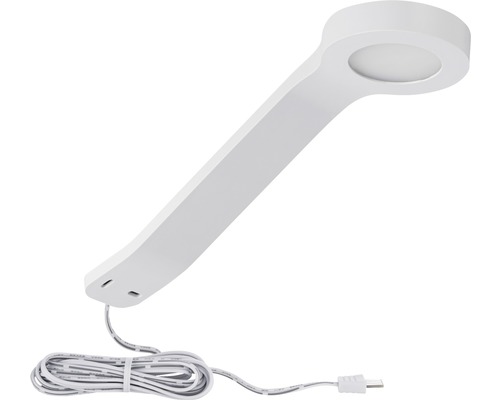 Éclairage de meuble Paulmann Clever Connect Tunable White 2W 100 lm 2700- 6500 K blanc chaud-blanc naturel hxlxp 35x70x245 mm Spot Mike blanc 12V