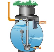 Erdtank zur Regenwasser-Rückhaltung/-Retention 2.000 Liter-thumb-1
