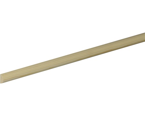 Demi-rond en bois de pin/épicéa brut 15x7,5x2400 mm Baguette ronde en bois