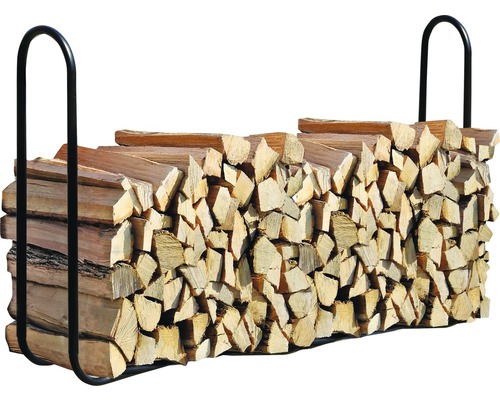 Patin d'empilage de bois de cheminée 244x25x98.9 cm