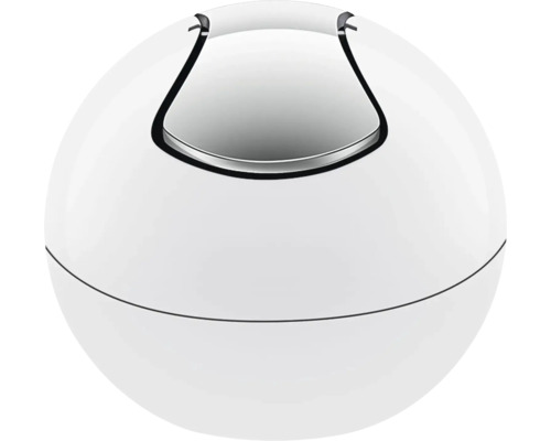 Schwingdeckeleimer Spirella Bowl-Shiny 1 Liter weiß