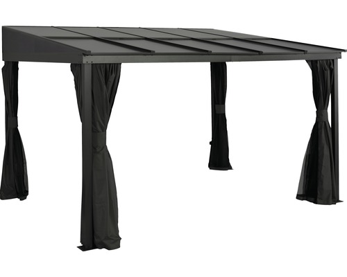 Pavillon autoportant avec rideaux