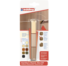 Kit de cire réparatrice pour meubles edding 8901 hêtre/érable