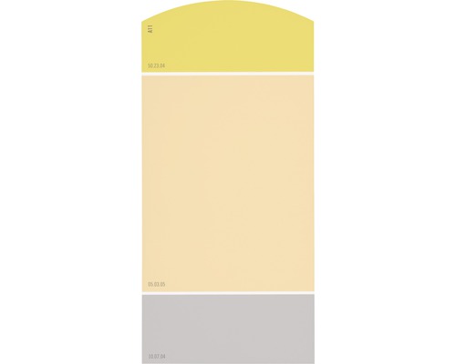Carte échantillon de peinture A11 Les couleurs classiques - Fraîcheur des années cinquante 21x10 cm
