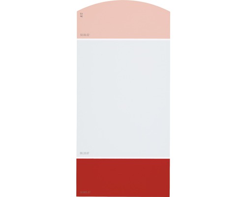 Carte échantillon de peinture A12 Les couleurs classiques - Fraîcheur des années cinquante 21x10 cm