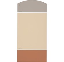 Carte échantillon de peinture A16 Les couleurs classiques - Les années vingt dorées 21x10 cm