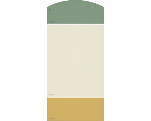 Carte échantillon de peinture A17 Les couleurs classiques - Les années vingt dorées 21x10 cm