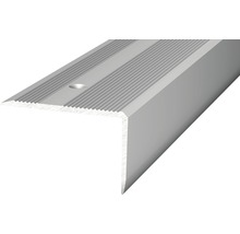 Nez de marche aluminium argenté perforé 40 x 25 x 2500 mm-thumb-0