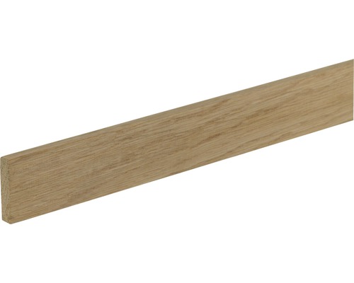 Rechteckleiste Eiche roh 2400 x 40 x 10 mm Holzfußleiste