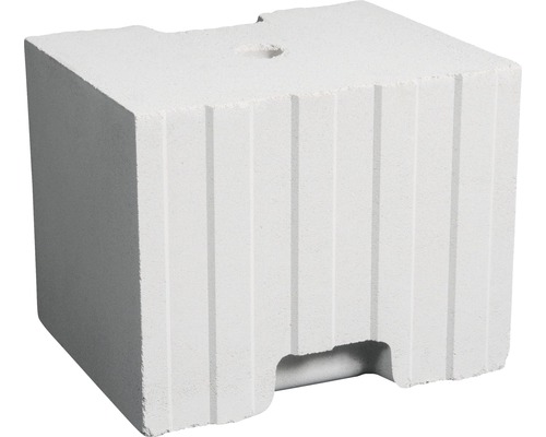 Brique silico-calcaire perforée KS Ratio bloc 10DF 248 x 300 x 248 mm 12-1.4