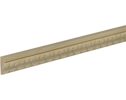 Moulure décorative D052 pin/épicéa 12x33x2400 mm