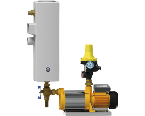 Hauswasserwerk mit Druckbehälter und Druckschalter