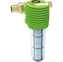 Filtre à eau avec réservoir de filtre transparent et embouts de raccordement