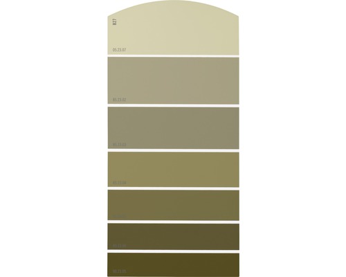 Farbmusterkarte Farbtonkarte B27 Farbwelt gelb 21x10 cm