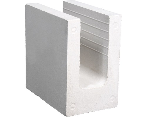 Kalksandstein KS-U-Schale 5DF 240 mm x 150 mm x 238 mm U-Schale aus Beton