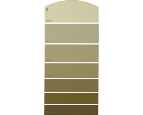 Farbmusterkarte Farbtonkarte B28 Farbwelt gelb 21x10 cm