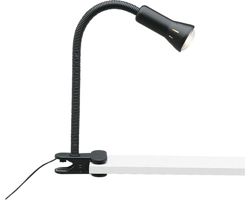 Lampe de bureau à pince Hygge sans 1 x E14 25 W H 71,8 cm noir - HORNBACH