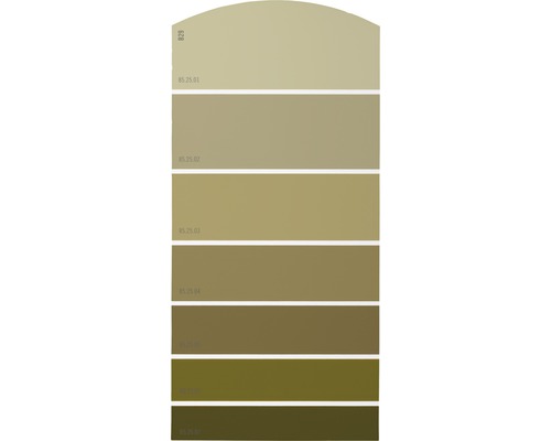Farbmusterkarte Farbtonkarte B29 Farbwelt gelb 21x10 cm