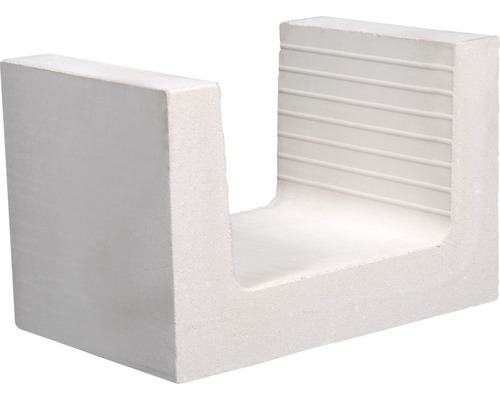Kalksandstein KS-U-Schale 12DF 240 mm x 365 mm x 238 mm U-förmiger Stein für den Bau