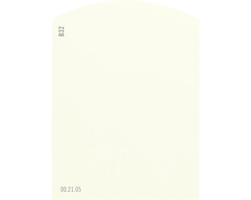 Carte échantillon de peinture B32 Off-White univers des couleurs jaune 9,5x7 cm