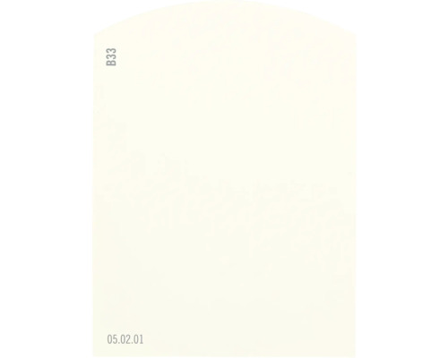 Carte échantillon de peinture B33 Off-White univers des couleurs jaune 9,5x7 cm Échantillon de couleur