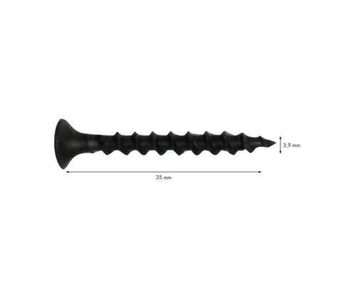 Schraube mit einem Durchmesser von 3,9 Millimeter und einer Länge von 35 Millimeter